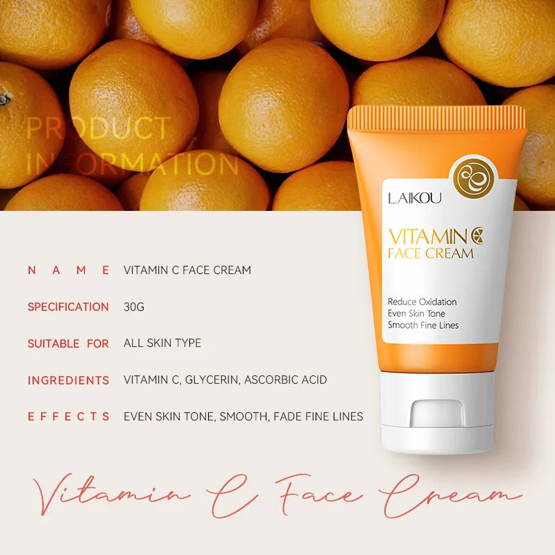 Crème Visage Hydratante à la Vitamine C LAIKOU